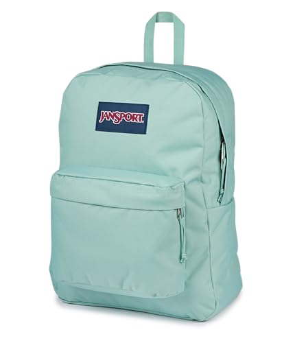 Image of JanSport SuperBreak One Backpack - Durable, Lightweight Bag with 1 Main Compartment, Front Utility Pocket with Built-in Organizer, Premium Backpack, Faded Sage