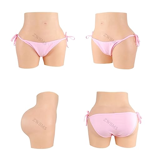 ZWSMS Calcinhas de silicone realistas para transgêneros, vagina falsa, calcinha escondida, cueca box
