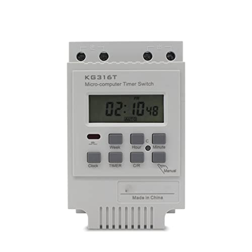 Commutateur de minuterie KG316T avec programmation numérique précise 220V hebdomadaire - 2
