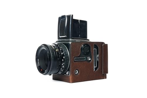 Demi-étui Hasselblad 503CXI en cuir fait main pour passionnés d'argentique