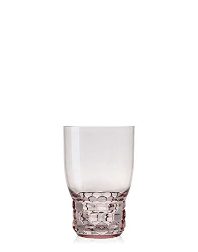Kartell Jellies Family Bicchiere da acqua, Rosa, Set da 4