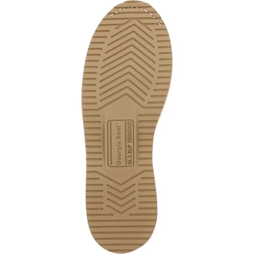 Georgia Boot Men's 6" Lace-Up Wedge Work Boot, Breathable SPR Leather Shoes with Slip and Oil Resistant Outsole, Comfortable Soft Toe Copper-Tan Boots for Men - GB001PRO2