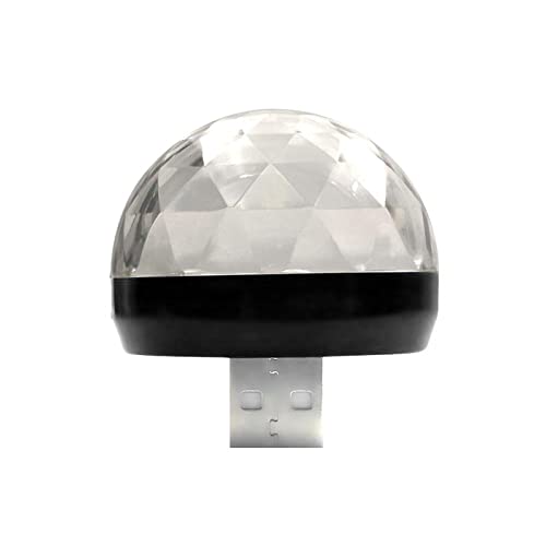WAITLOVER Mini lampe USB universelle en forme de boule de cristal pour éclairage de scène disco Lumière LED d'ambiance colorée pour la maison D1b3 Cover