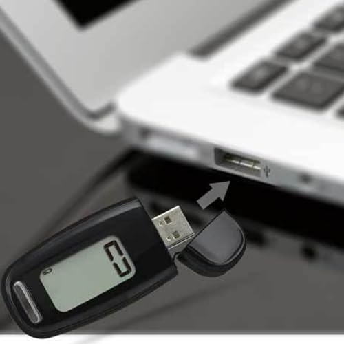 Podómetros digitales con clip rastreadores de ejercicios de pasos 4