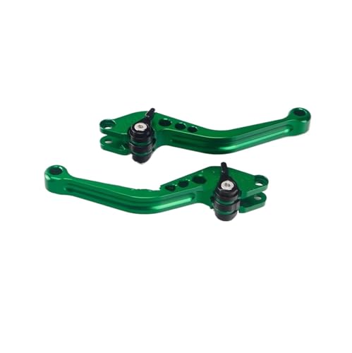 GHAEKEBC Motorrad Brems Kupplungshebel Für Kawasaki Für Ninja 400 650 1000 Z900 Z650 Z400 Z125 Motorrad Kupplung Bremshebel Griff Einstellbar(GRÜN)