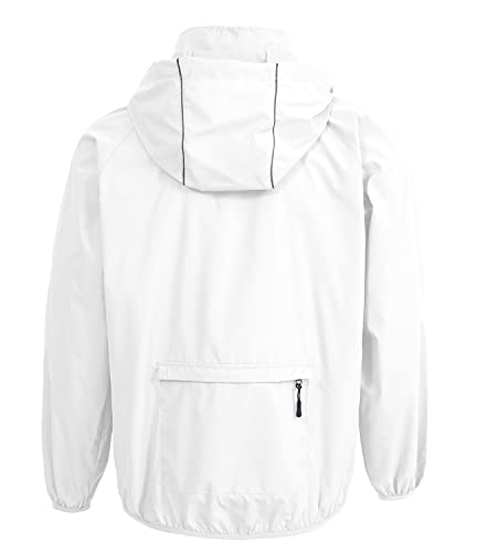 Spmor Men's Lightweight Waterproof Jacket Packable Windbreaker Running Coat3