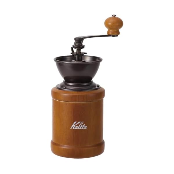 【Amazon.co.jp 限定】 カリタ Kalita コーヒーミル 木製 粒度の安定性が高いアルミ製グラインダー KH-3AM 粗さ調整可能 手挽き コーヒーミル #42188 ミル グラインダー コーヒー初心者 小型 持ち運び カフェ インテリア レトロ キャンプ アウトドア アンティーク プレゼント記念日 ギフト