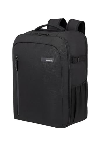 Image of Samsonite Roader Cabin Backpack 40 x 30 x 20 cm Hand Luggage for Ryanair, Wizz Air & Vueling, Underseat Bag with Laptop Compartment 15.6 Inches, 26 L, 0.70 kg, deep black, M, EasyJet