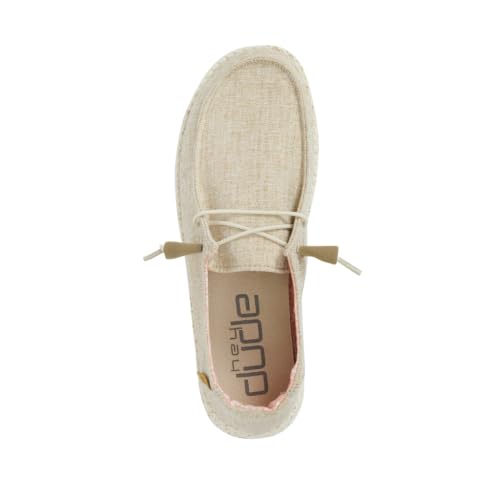 Image of HEYDUDE Women's Wendy Chambray | Women's Shoes | Women's Lace Up Loafers | Comfortable & Light-Weight