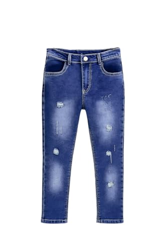 Image of A.T.U.N. (ALL THINGS UBER NICE) Boys Washed Denim Jeans | Regular Fit Stretchable Jeans with Mid Rise | Stylish Everyday Wear