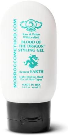 Blood of the Dragon Styling Gel. 100% Natural & Raw. Unisex. Light/Medium Hold for All Hair Types. No SLS, Parabens or GMO's. 2 oz.