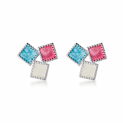 Boucles d'oreilles carrées argent 925 : un cadeau géométrique pour femme élégante