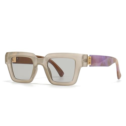 Lunettes de soleil de luxe vintage pour femmes et hommes, teinte champagne chic