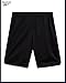 Reebok Boys Basketball Shorts - Lightweight Boys Shorts with Pockets & Drawstring - Close Hole Mesh Athletic Shorts for Kids, Size 10-12, Black White Panel