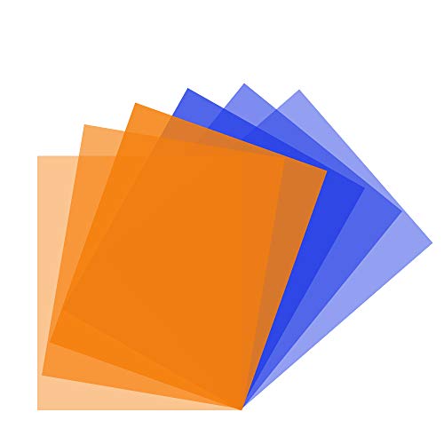 Multifunzionale: gel CTO che riscalda le luci nel tuo scatto. Gel CTB per creare effetti di luce fredda e bilanciare le luci al tungsteno. Aggiungere un colore audace e drammatico al tuo scatto.