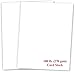 White Cardstock - For School Supplies, Kids Art & Crafts, Invitations, Business Card Printing | Extra Thick 100 lb Card Stock, 8.5 x 11 inch, Heavy Weight Hard Cover Stock (270 gsm) 50 Sheets Per Pack