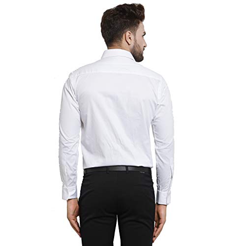 Image of Hancock Solid Pure Cotton Slim Fit Shirt Black
