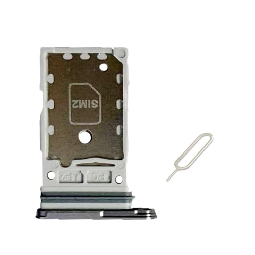 UPONEW for Samsung Galaxy S25 5G 6.2' 2025 Sim Card Tray & Micro SD Sim Card Holder Container Replacement Part (Black)