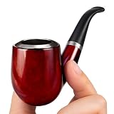 Detective Fake Pipe Costume Accessory Pipe Prop Toys, Popeye Cosplay, Masquerade, Halloween Stage Performance Dress Up (Red)