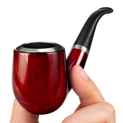 Detective Fake Pipe Costume Accessory Pipe Prop Toys Popeye Cosplay Masquerade Halloween Stage Performance Dress Up (Red)