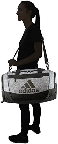 adidas Defender III medium duffel Bag, Onix Jersey/Black