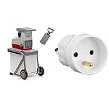 Ikra Broyeur silencieux électrique ILH 3000A, diamètre de la branche 44mm, moteur puissant de 3000W & Lebenoid...