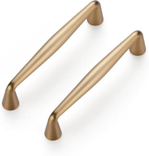 Image of Ravinte 30 Pack 3-1 /2 Inch Champagne Bronze Kitchen Cabinet Handles Solid Zinc Alloy Cabinet Pulls Cupboard Hardware Drawer Handles