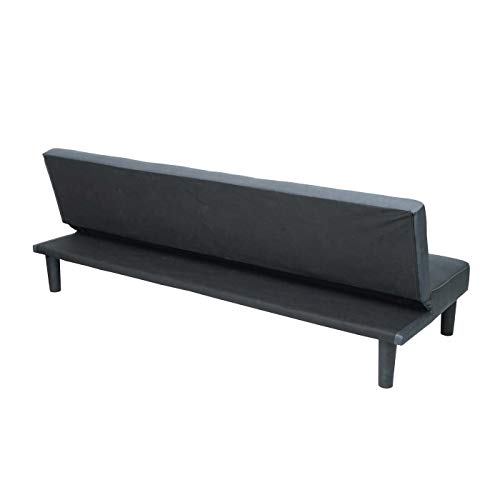 Sofá cama de 3 plazas Mendler HWC-G11AM gris de 195 cm para visitas 6