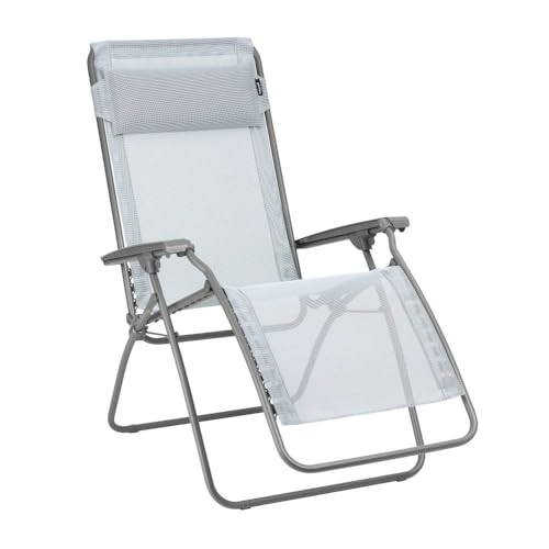 Lafuma Mobilier - Relaxsessel Zero Gravity R Clip - Klappbarer Liegestuhl für Terrasse und Garten - Strapazierfähiges Batyline®-Gewebe - Mehrpositionenliege, Komfortabel, Frankreich - Himmelblau