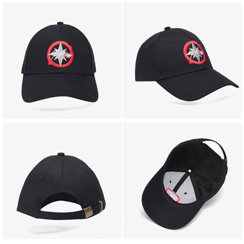 Gorra ajustable color negro unisex cómodo y estilizado miniatura 5