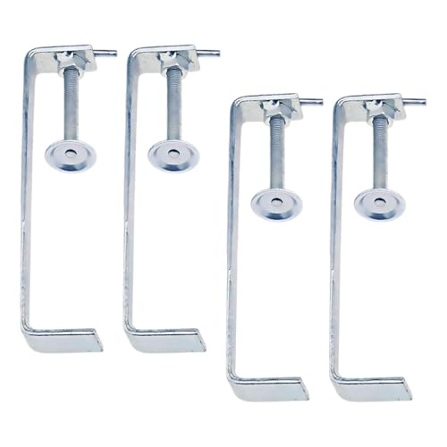 Generic 4 Pieces Bricklaying Clamps Brick Clamping Clips Hand Tools,Steel Plate Clamp Holder,for Furniture Builders DIY Enthusiasts, length 20cm