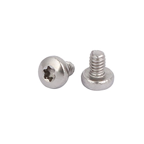 Sourcingmap M2x3mm 304 Stainless Steel Button Head Torx Socket Screws Fastener 100pcs, Silver - Image 2