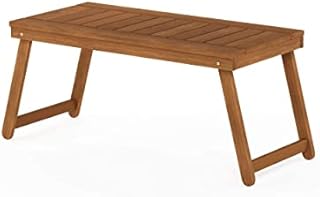 Furinno Patio Folding Tables, Wood, Natural, 104.14 (W) x 42.92 (H) x 45.21 (D) cm