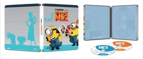 Despicable Me 2 Blu-ray SteelBook estuche metálico resistente con sonido envolvente