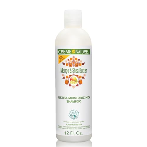 Creme of Nature Mango & Shea Butter Ultra Moisturizing Shampoo, 12 Ounce
