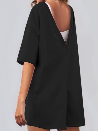 Mono casual de corte corto para mujer, estilo deportivo oversize ideal para tu día a día 6