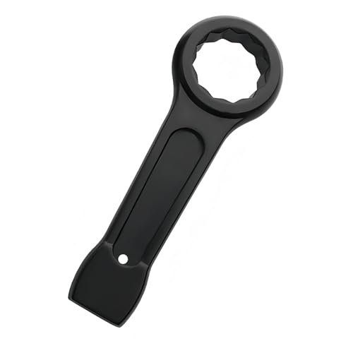LEPEVNEY Slogging Box End Striking Ring Wrench Metric Slugging Flat Single Ring Spanner 24mm