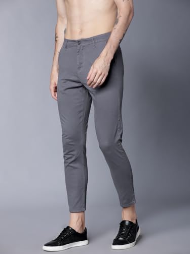 Image of Highlander Men's Tapered Fit Cargo Trousers| Stylish & Comfortable for Casual, Travel & Active Wear | Trouser for Men
