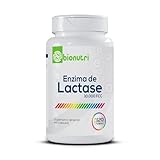 Lactose Enzima Lactase 120 Cápsulas 500mg Bionutri Para Intolerância a Lactose