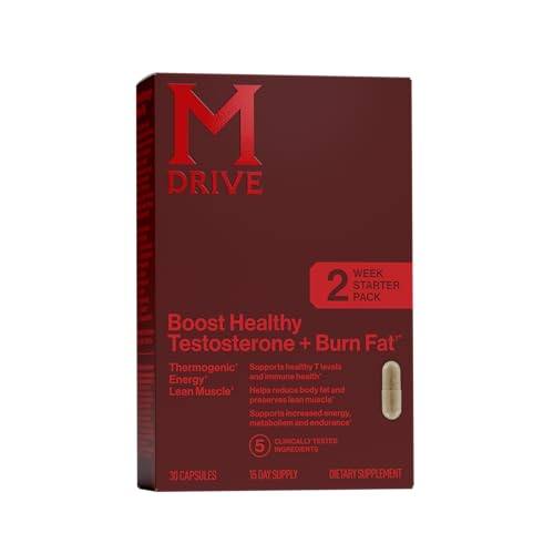 Mdrive Boost and Burn Mens Testosterone Booster Fat Burner 30 Capsules