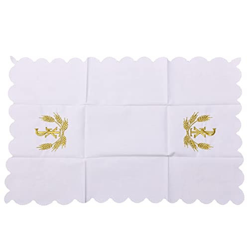 BLESSUME Iglesia - Tela purificadora para altar misa (blanco 5)