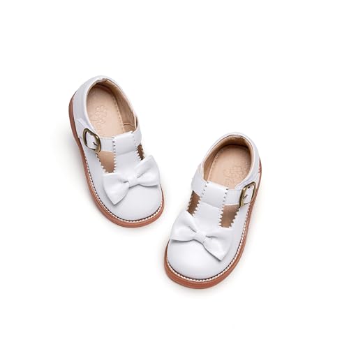 Image of Flaryzone Toddler Little Girl Mary Jane School Uniform Oxfords Flat Dress Shoes