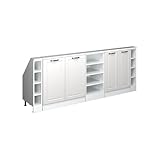 8 Tipps: kleines wohnzimmer mit dachschräge einrichten 15 Vicco Dachschrägenschrank-Set Rion, Weiß Landhaus/Weiß, 5er Set