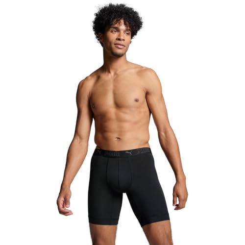 Puma Elements Boxer Hombre Pack de 2 calzoncillos de algodón negro 2