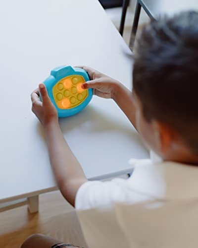 pop it pro - the original light up pattern popping pop it game from buffalo gamesblue and yellow