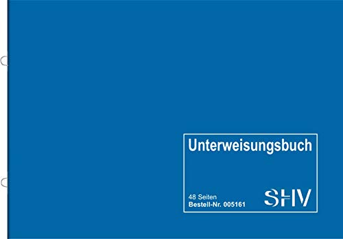 Unterweisungsheft für den betrieblichen Unfallschutz, Unterweisungsbuch zur Arbeitsschutzbelehrung, Nachweis, DIN A5 48 Seiten, mit Ringösenbindung zum Abheften (1 Stück) Cover