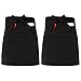 stillwen Mandil Camarero, 2 Pcs Delantal de Camarera con Bolsillos, Delantal de Camarero con 2 Bolsillos, Delantale de Cocina para Hombre Mujer Chef Camarero Bartender, Delantal de Cintura (60*40cm)