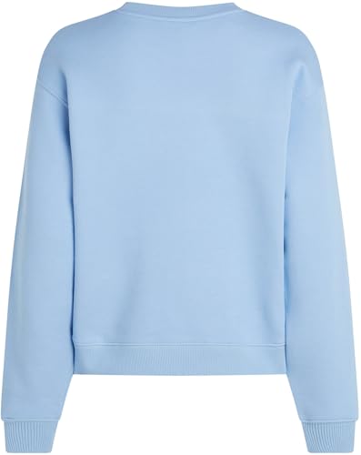 Tommy Hilfiger Damen Sweatshirt mit Rundhalsausschnitt, Blau (Vessel Blue), XL – Ansicht 6
