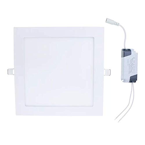 Painel Plafon Led 18W Quadrado Embutir Branco Frio