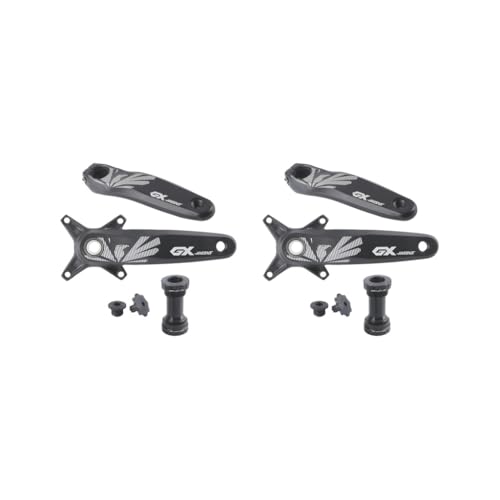 2のセット自転車クランクアームセット マウンテンバイク用 簡単取り付け クランクアーム サイクリング 17.5cm クランク ボトムブラケット付き